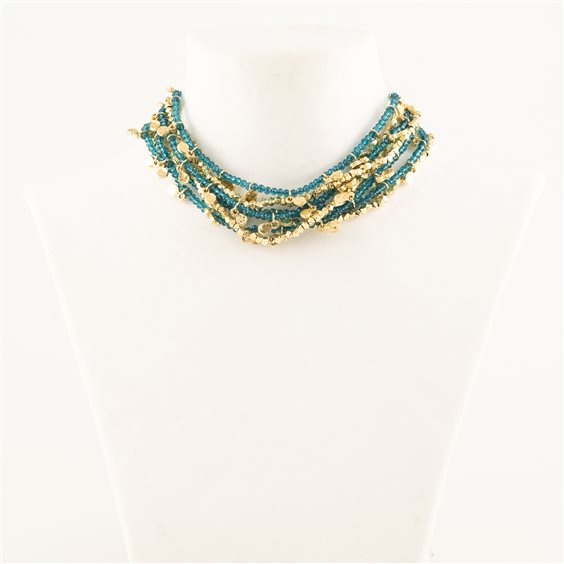 Collana House of Tuhina Donna in Lega metallica TH-N441G-WB-50 - TH-N441G-WB-50